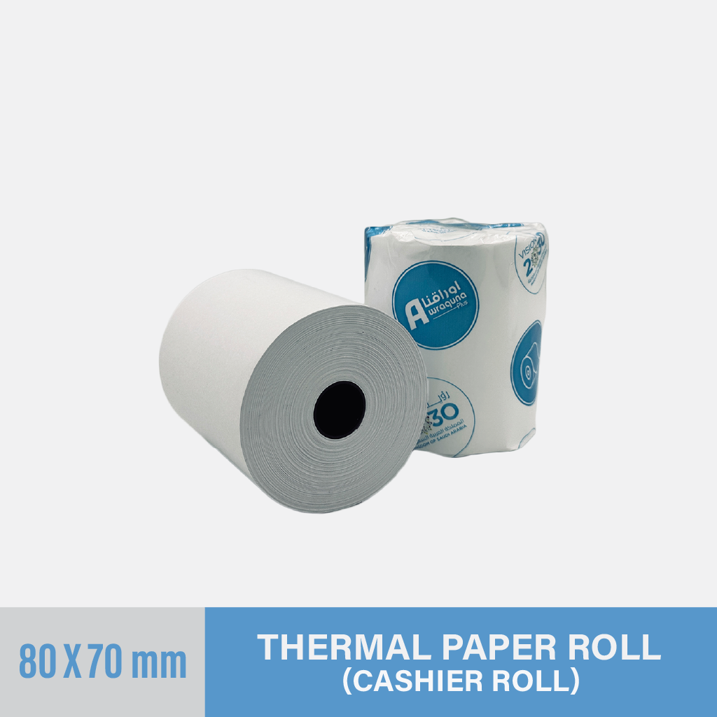 Thermal Cashier Roll 80x70mm - PLUS