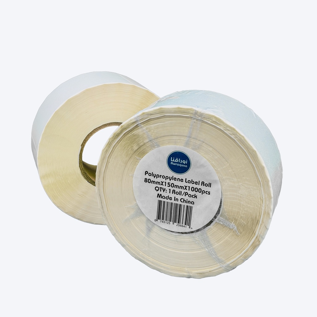 Polypropylene Sticker 80x150mm - Water Resistant