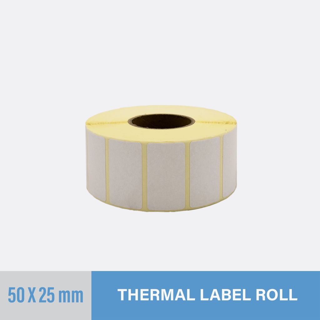 Thermal Sticker 50x25mm - 5000 pcs/roll
