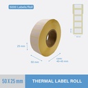 [TL5025] Thermal Sticker 50x25mm - 2000 pcs/roll