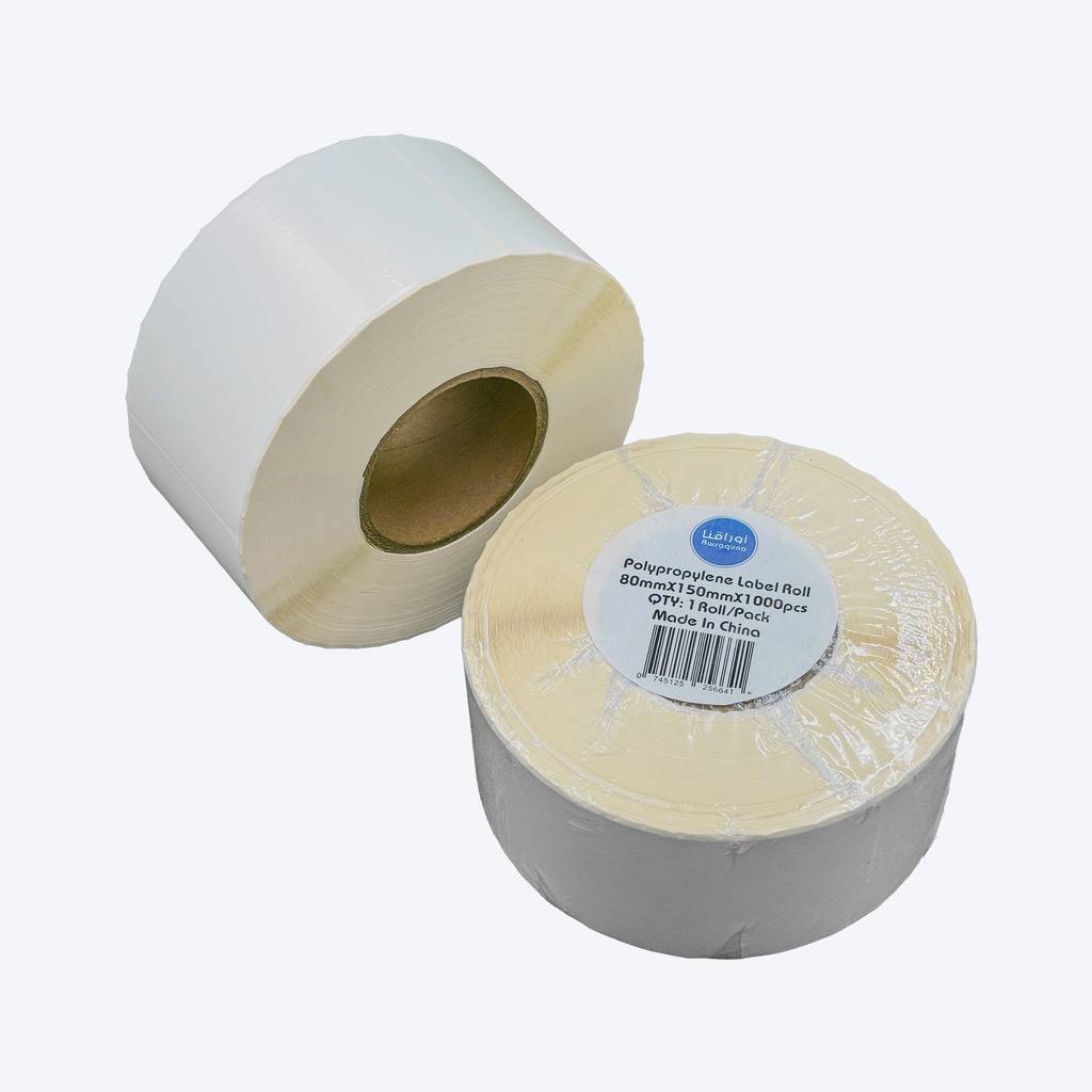 Polypropylene Sticker 80x150mm - Water Resistant