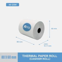 [TCR-8060] Thermal Cashier Roll 80x60mm - High Quality