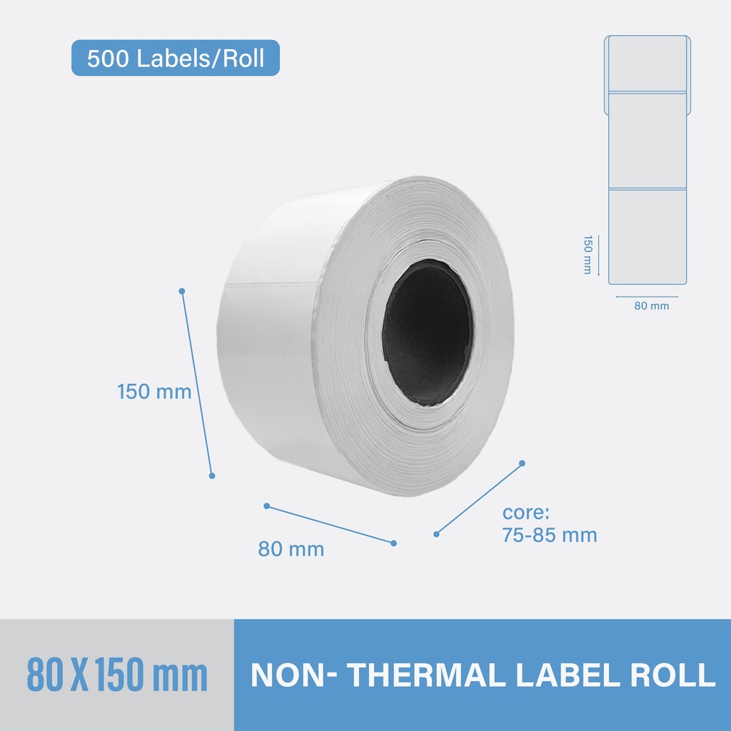 Polypropylene label 80x150mm - Water Resistant | Awraquna