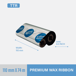 [R11074PW] Wax Ribbon 110x74mm